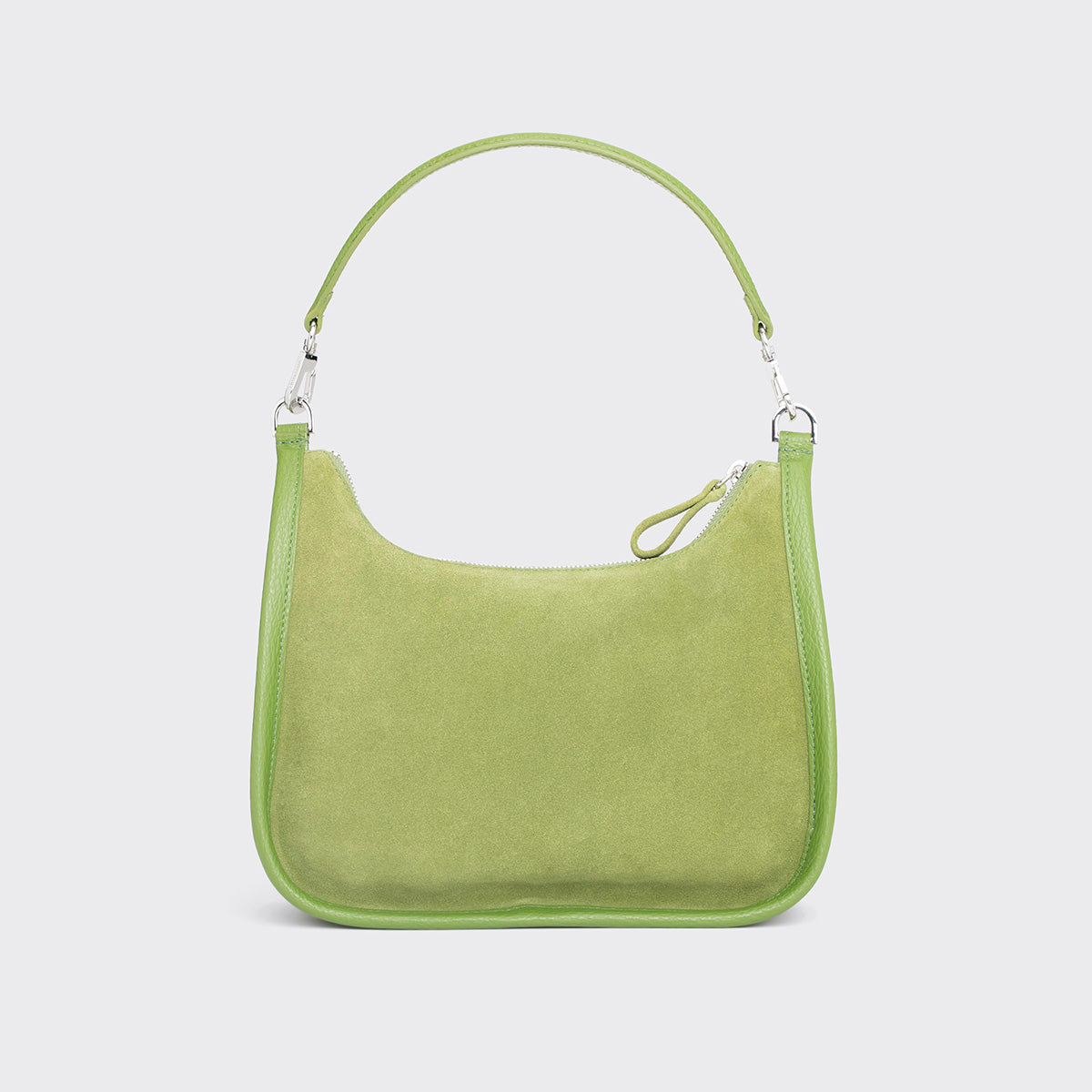 Pierre Hardy SAC ALPHA DAY, cuir de veau velours et cuir de veau grainé vert, vue 7