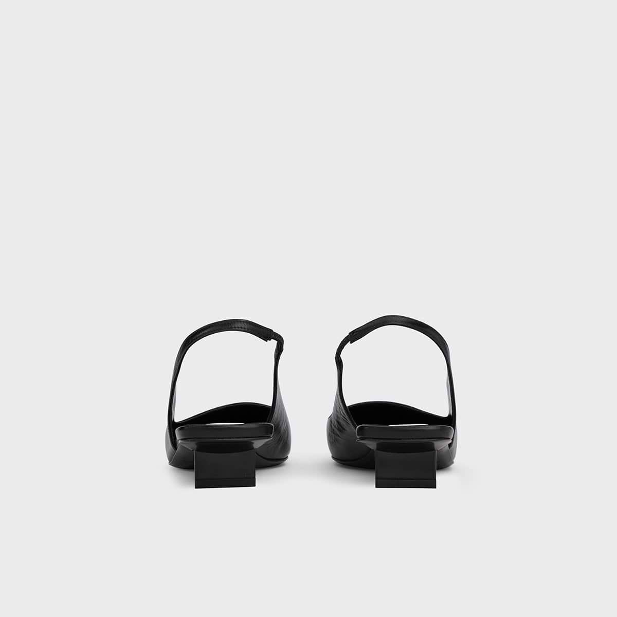 Pierre Hardy ESCARPIN SLINGBACK STELLA, cuir de veau craquelé noir, vue 4