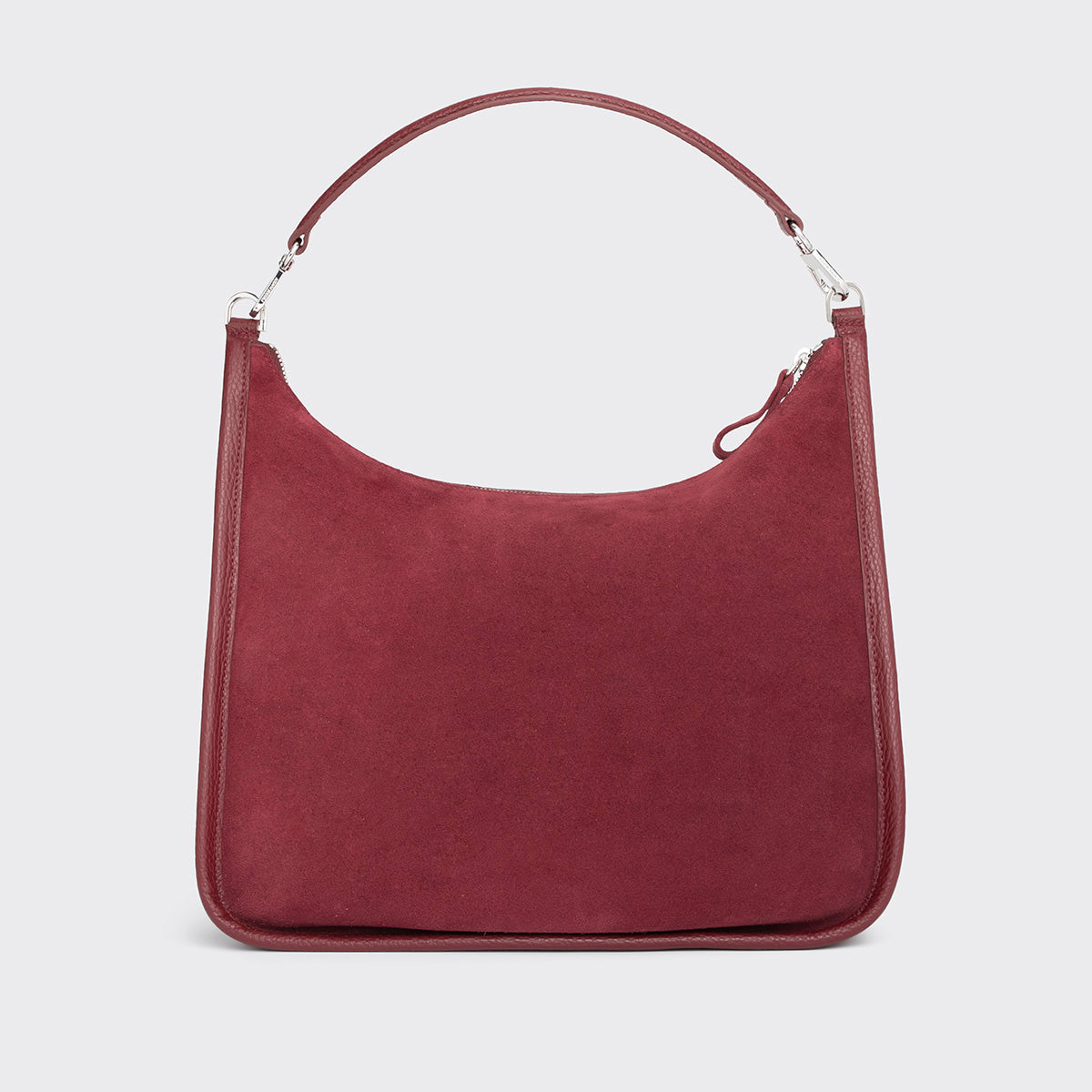 Pierre Hardy SAC ALPHA DAY MAXI, cuir de veau velours et cuir de veau grainé bordeaux, vue 8