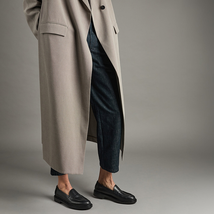 Pierre Hardy MOCASSIN JOHN, cuir de veau noir, vue 4