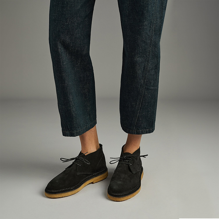 Pierre Hardy DESERT BOOTS ANTOINE, cuir de veau velours noir, vue 3