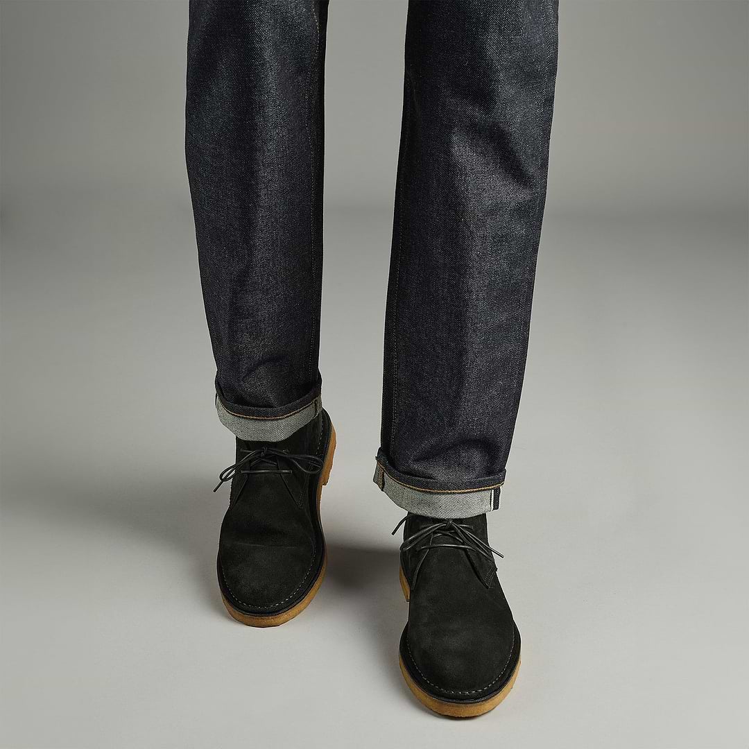 Pierre Hardy DESERT BOOTS ANTOINE, cuir de veau velours noir, vue 3