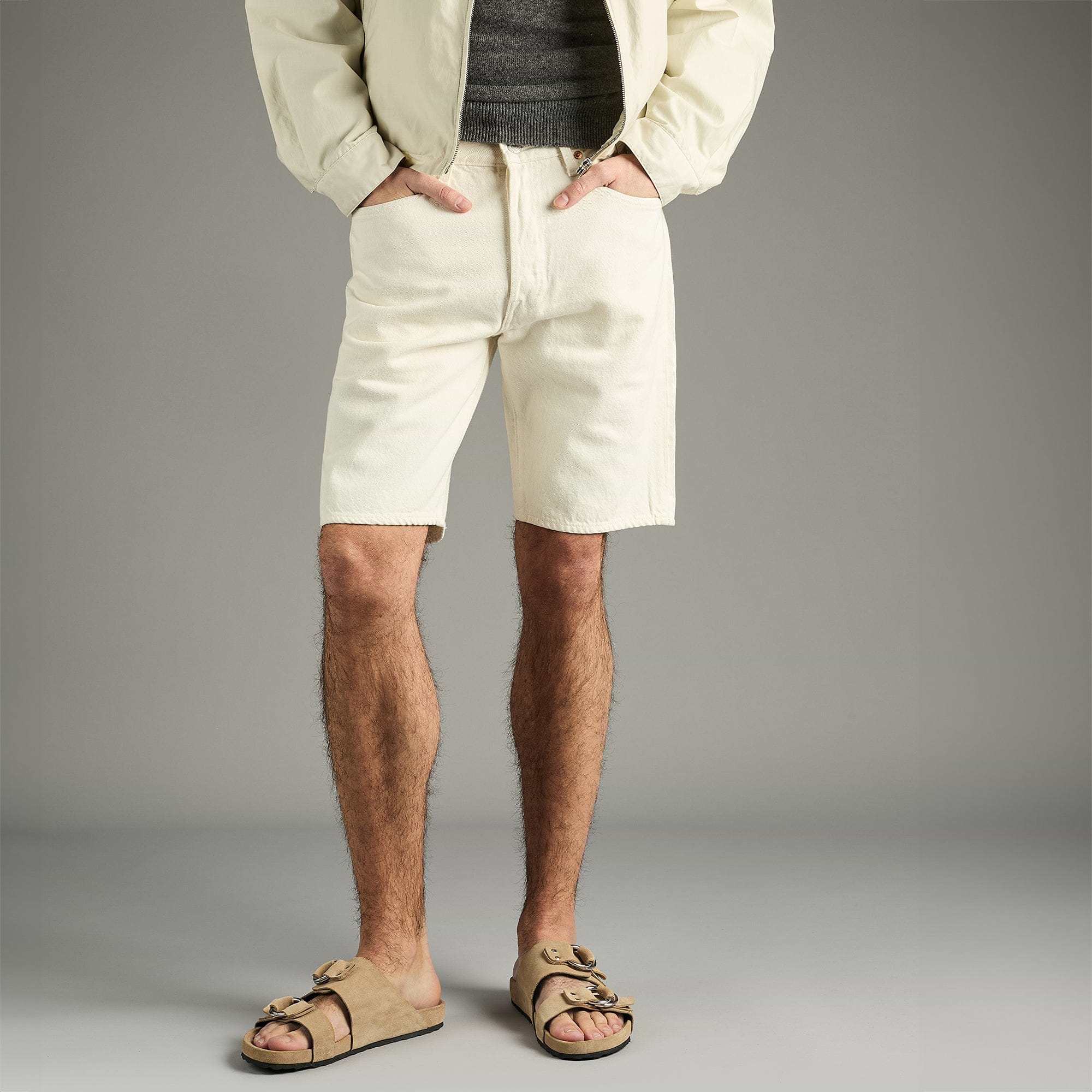 Pierre Hardy MULE PLATE BEACH RIDER, veau velours sable, vue 8