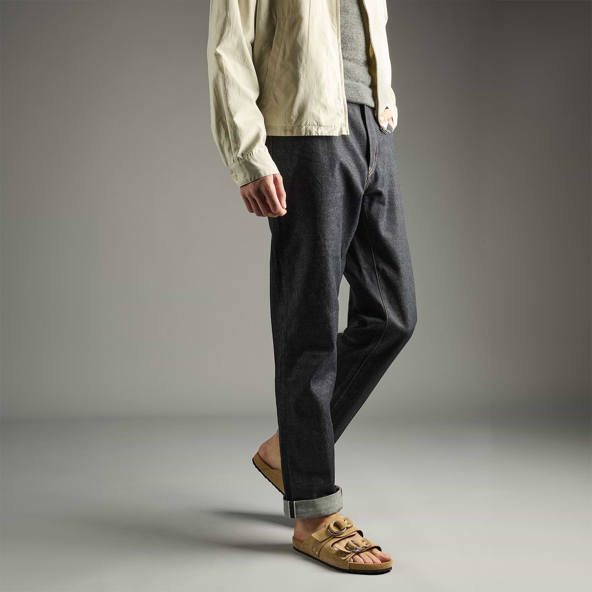 Pierre Hardy MULE PLATE BEACH RIDER, veau velours sable, vue 4