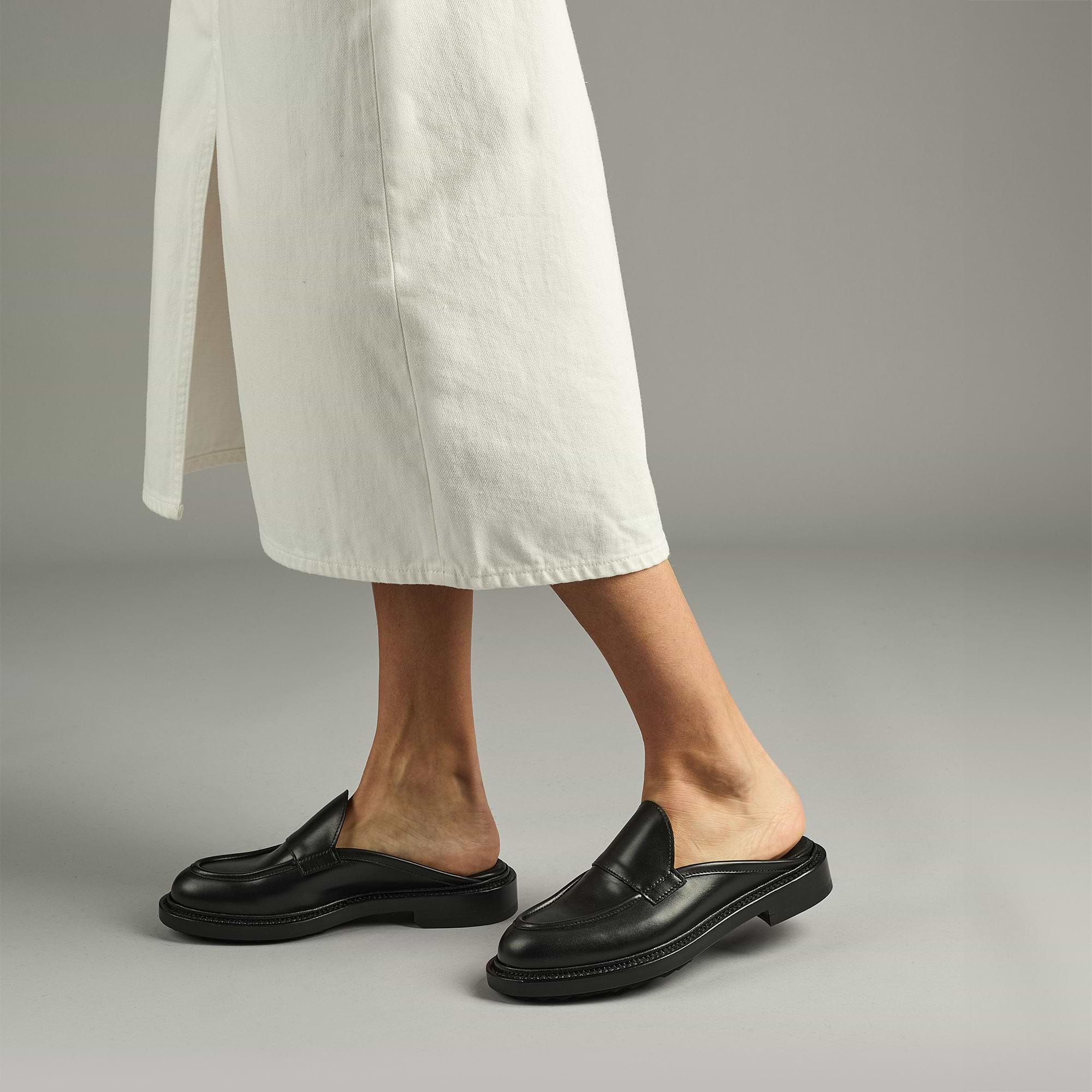 Pierre Hardy MULE JOHN, cuir de veau noir, vue 3