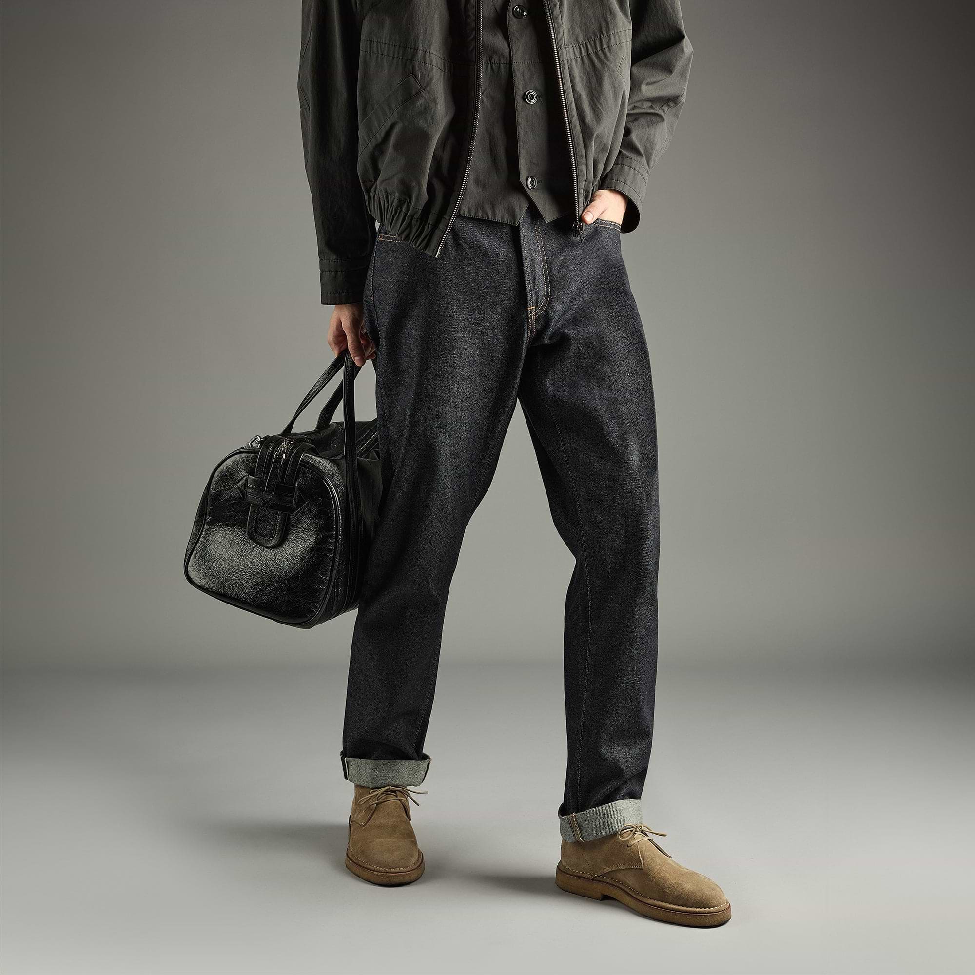 Pierre Hardy DESERT BOOTS ANTOINE, cuir de veau velours sable, vue 4