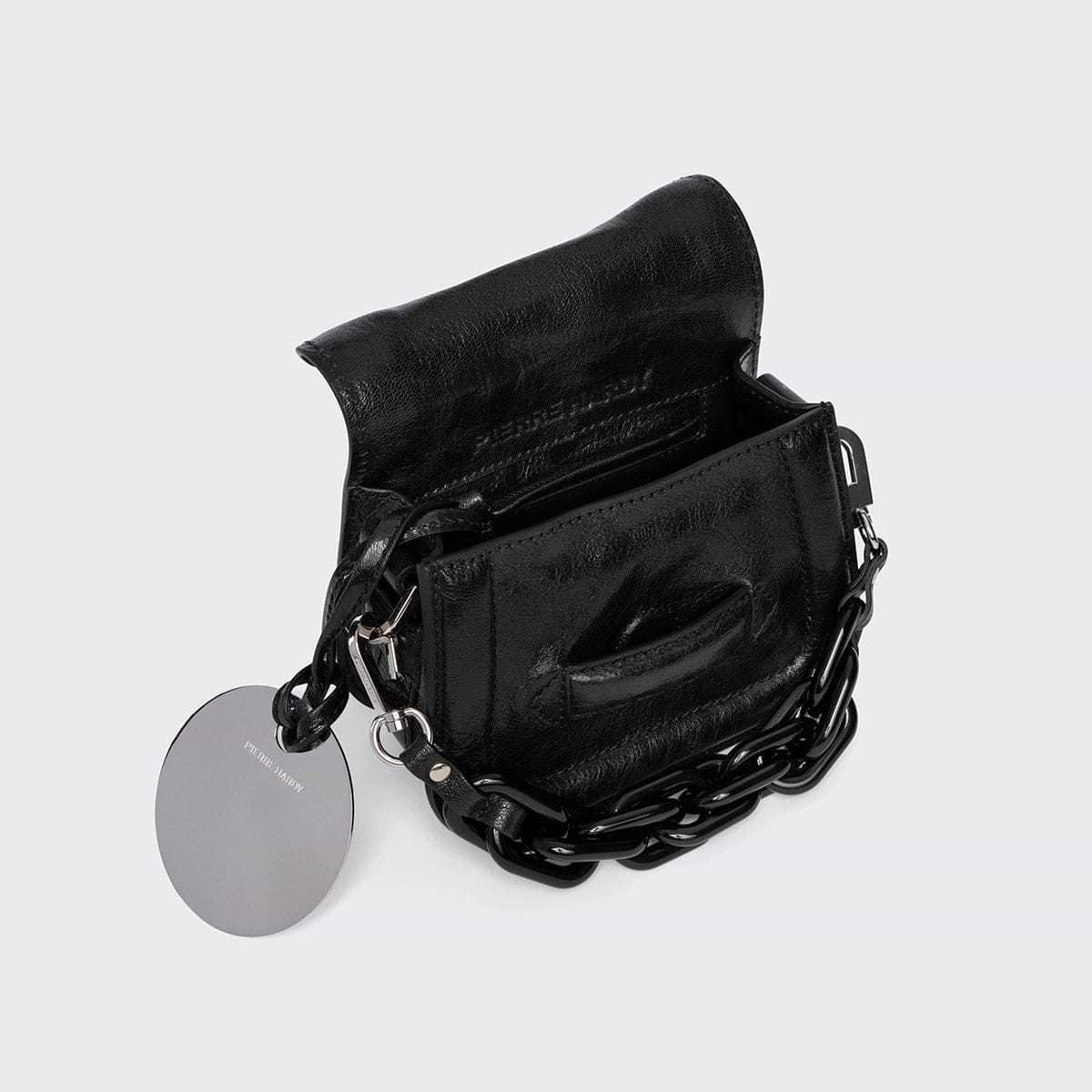 Pierre Hardy SAC MICRO ALPHAVILLE, cuir de chèvre grainé noir, vue 2