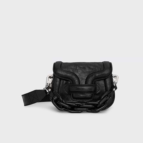 Pierre Hardy SAC MICRO ALPHAVILLE, cuir de chèvre grainé noir