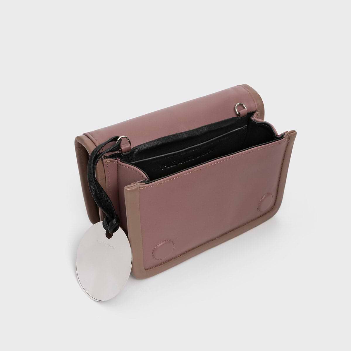 Pierre Hardy SAC À MAIN ALPHA, cuir de veau rose & beige, vue 2