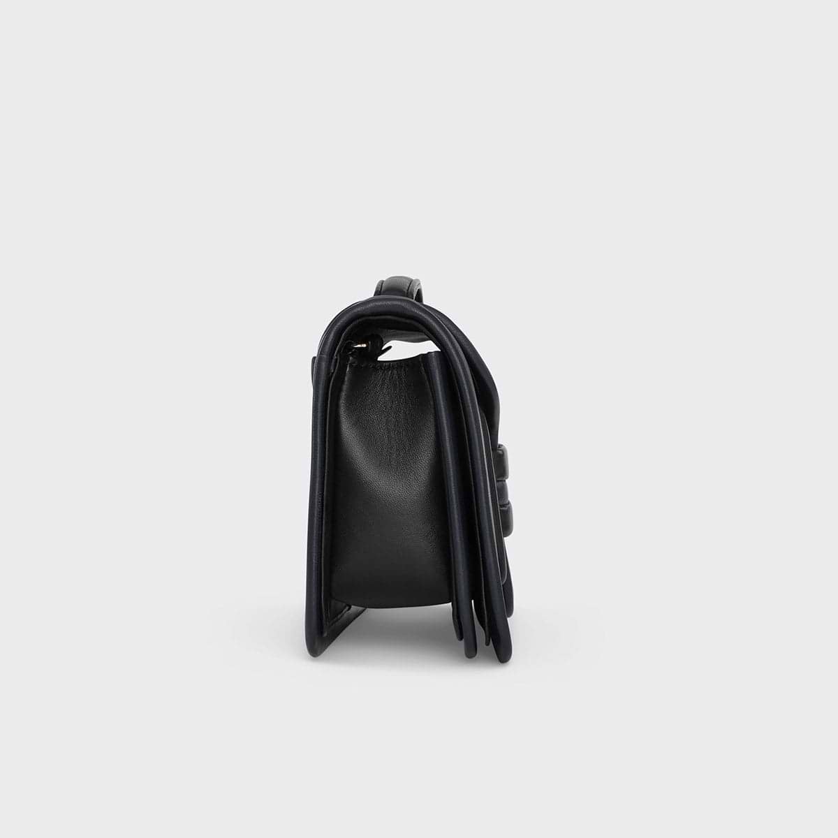 Pierre Hardy SAC À MAIN ALPHA, cuir d'agneau bleu marine et noir, vue 7