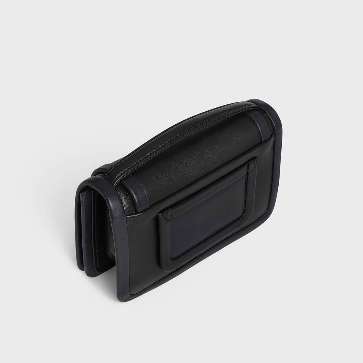Pierre Hardy SAC À MAIN ALPHA, cuir d'agneau bleu marine et noir, vue 8