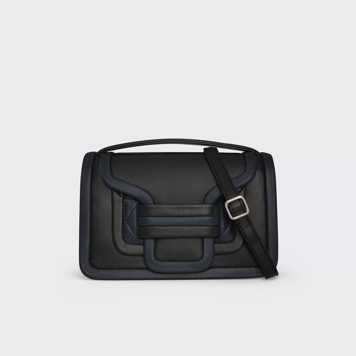 Pierre Hardy SAC À MAIN ALPHA, cuir d'agneau bleu marine et noir