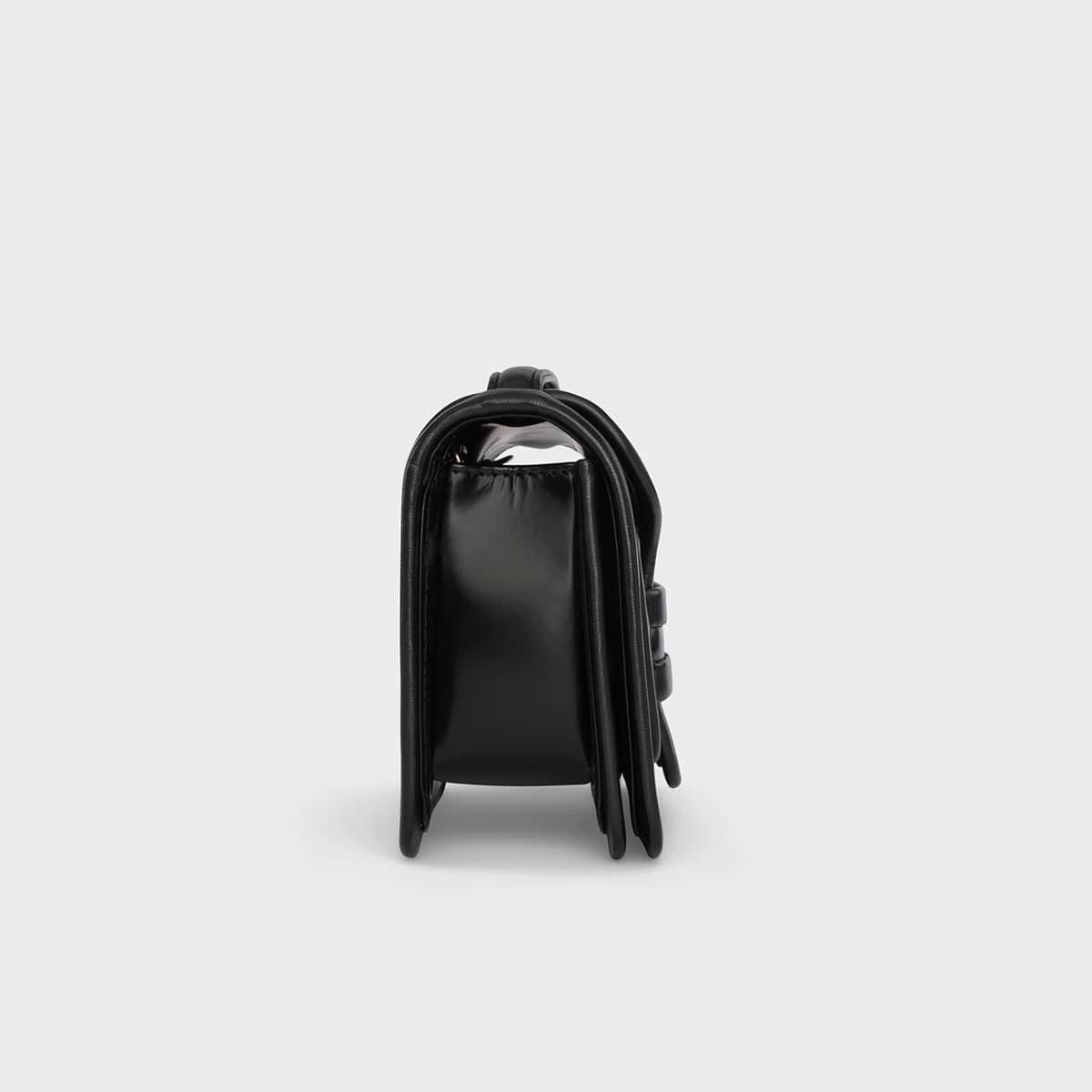 Pierre Hardy SAC À MAIN ALPHA, cuir de veau glacé noir, vue 5