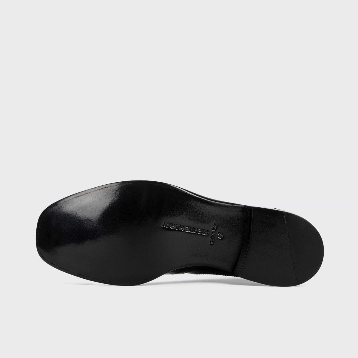 Pierre Hardy BOTTINES HEROES, cuir de veau verni noir, vue 7