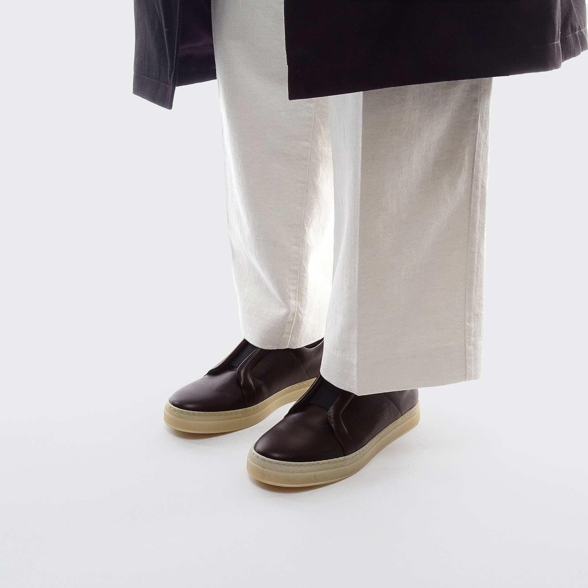 Pierre Hardy BASKETS SLIDER, cuir de veau bordeaux, vue 5