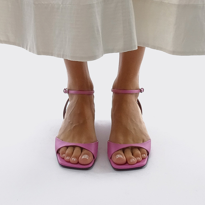 Pierre Hardy STELLA SANDAL, pink kidskin, vue 5