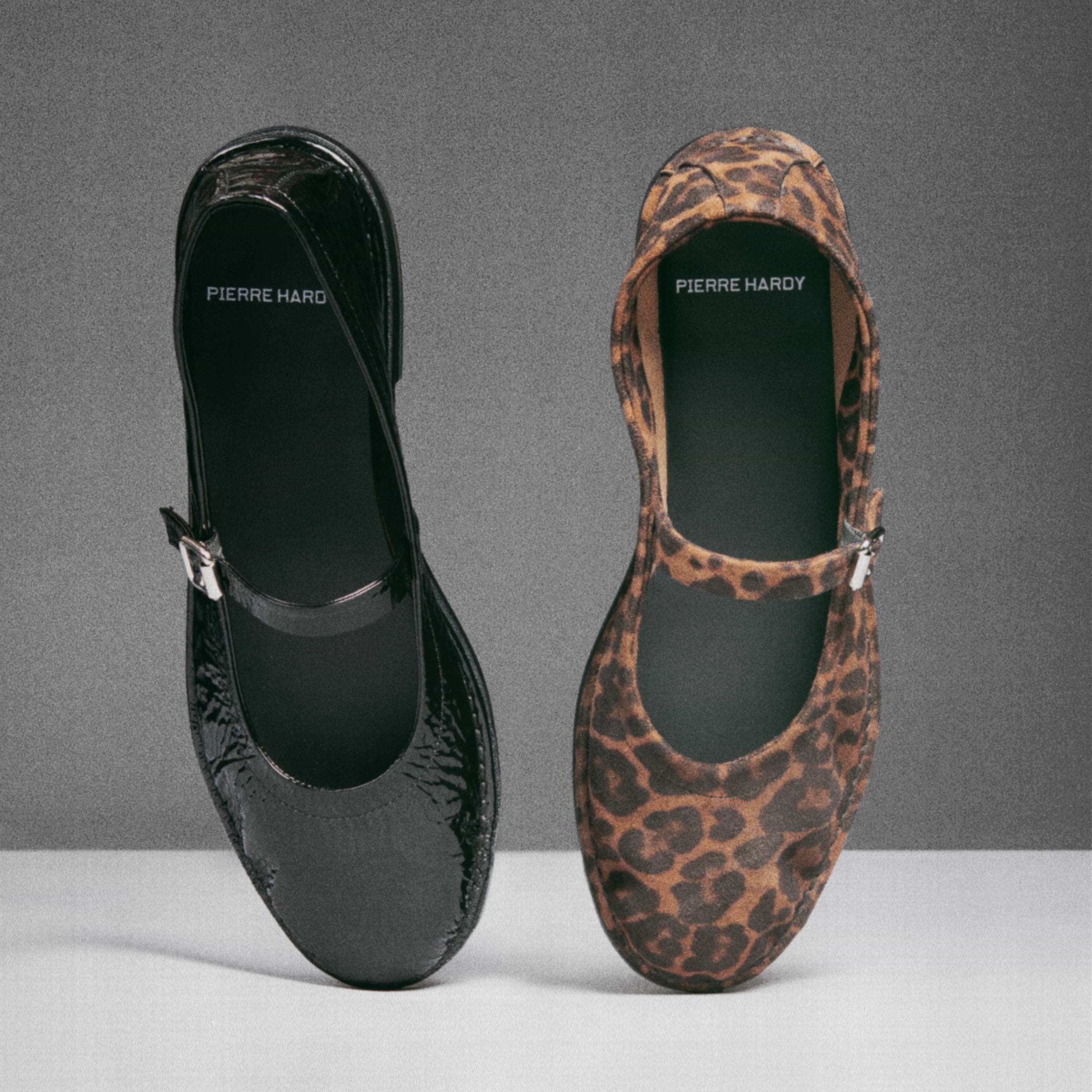 Pierre Hardy BALLERINE TRISH, cuir de chèvre verni noir, vue 9