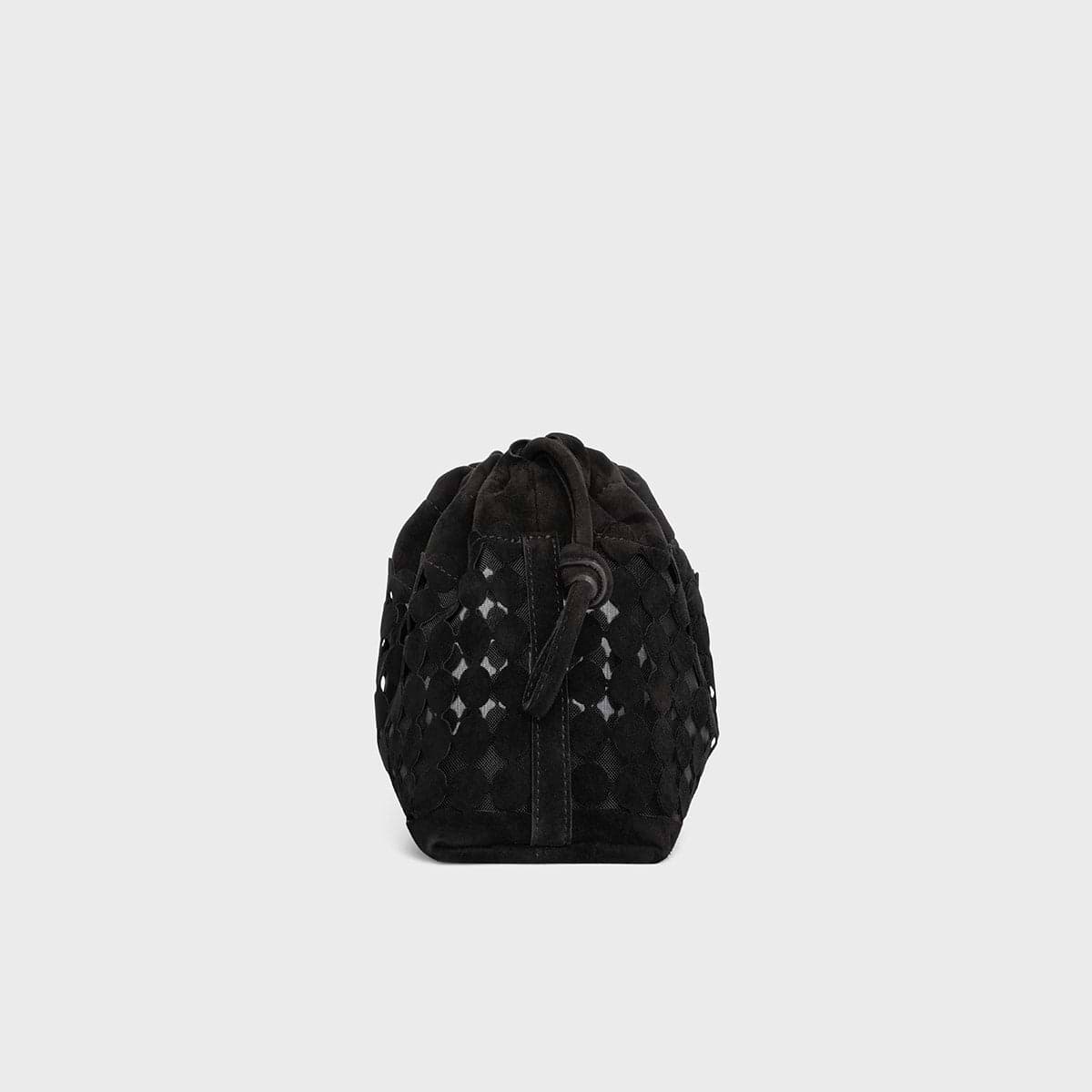 Pierre Hardy POCHETTE TWIN BULLES, cuir de chèvre velours noir, vue 5