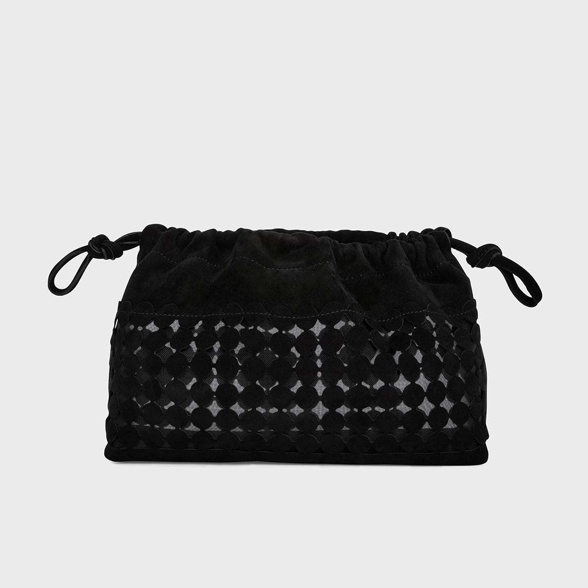 Pierre Hardy POCHETTE TWIN BULLES, cuir de chèvre velours noir, vue 6