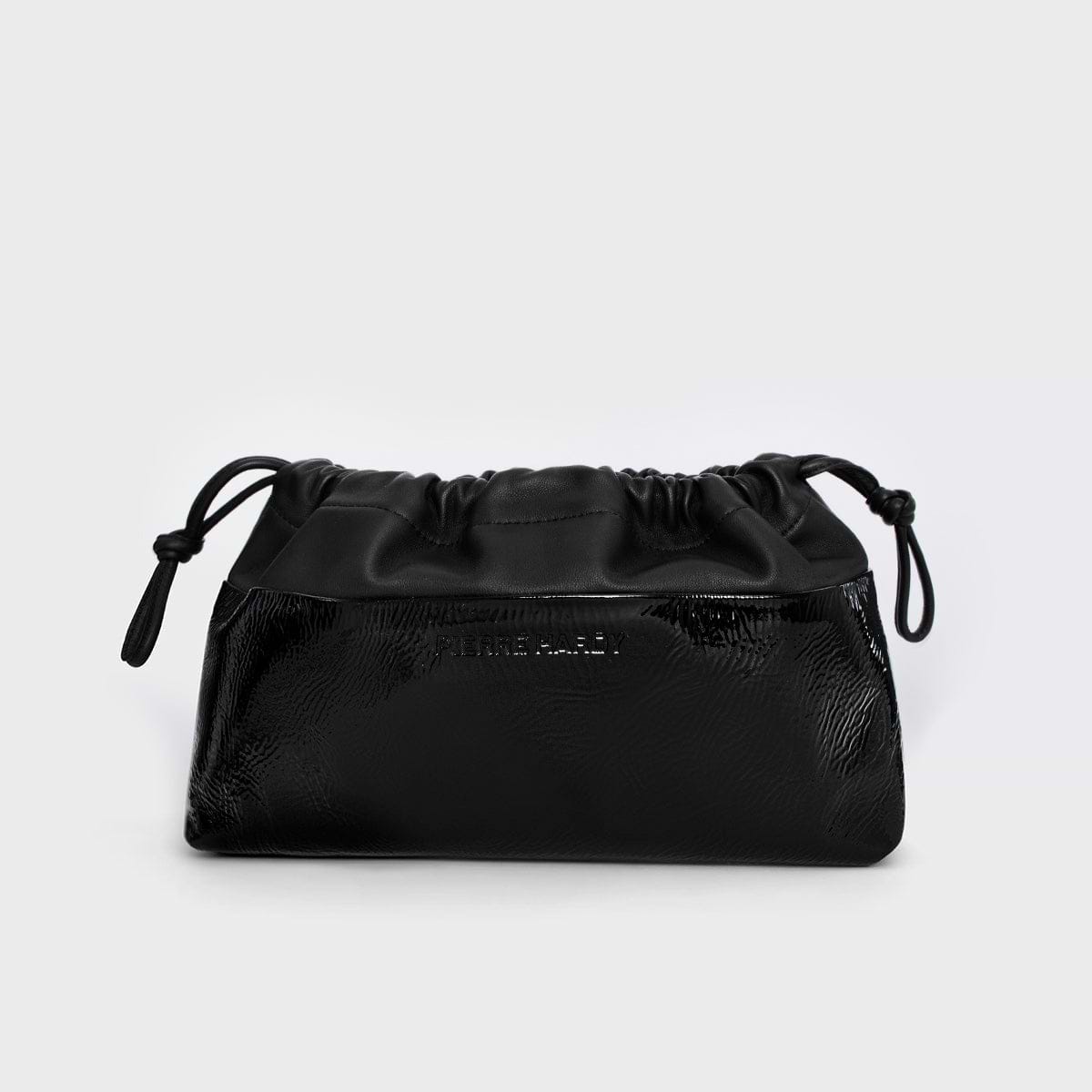 Pierre Hardy TWIN CLUTCH, black patent kidskin and black lambskin, vue 6
