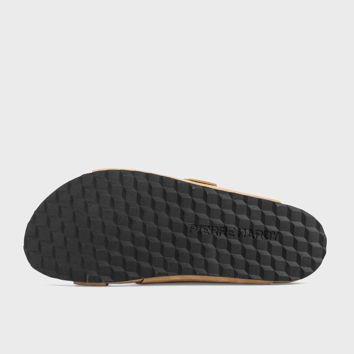Pierre Hardy MULE PLATE BEACH RIDER, veau velours sable, vue 10