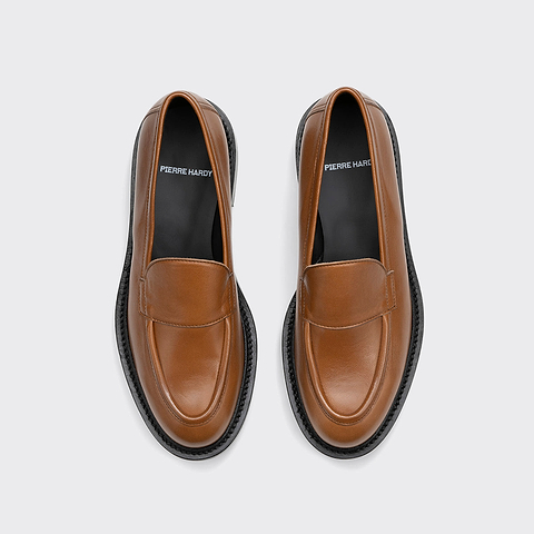Pierre Hardy MOCASSIN JOHN, cuir de veau cognac, vue 2