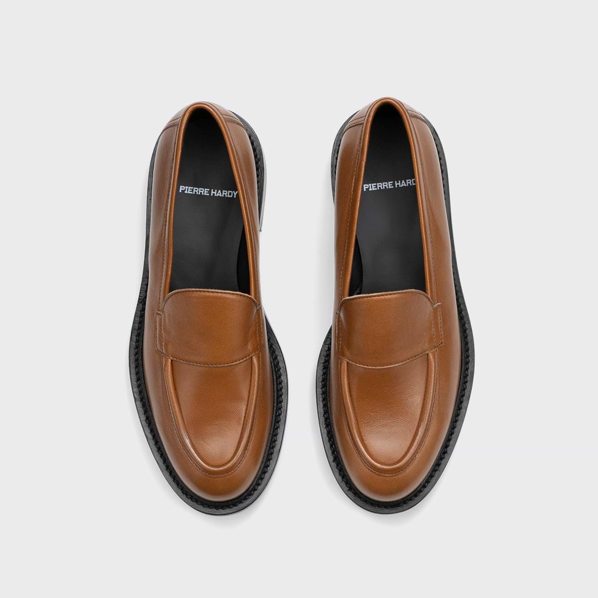 Pierre Hardy MOCASSIN JOHN, cuir de veau cognac, vue 3