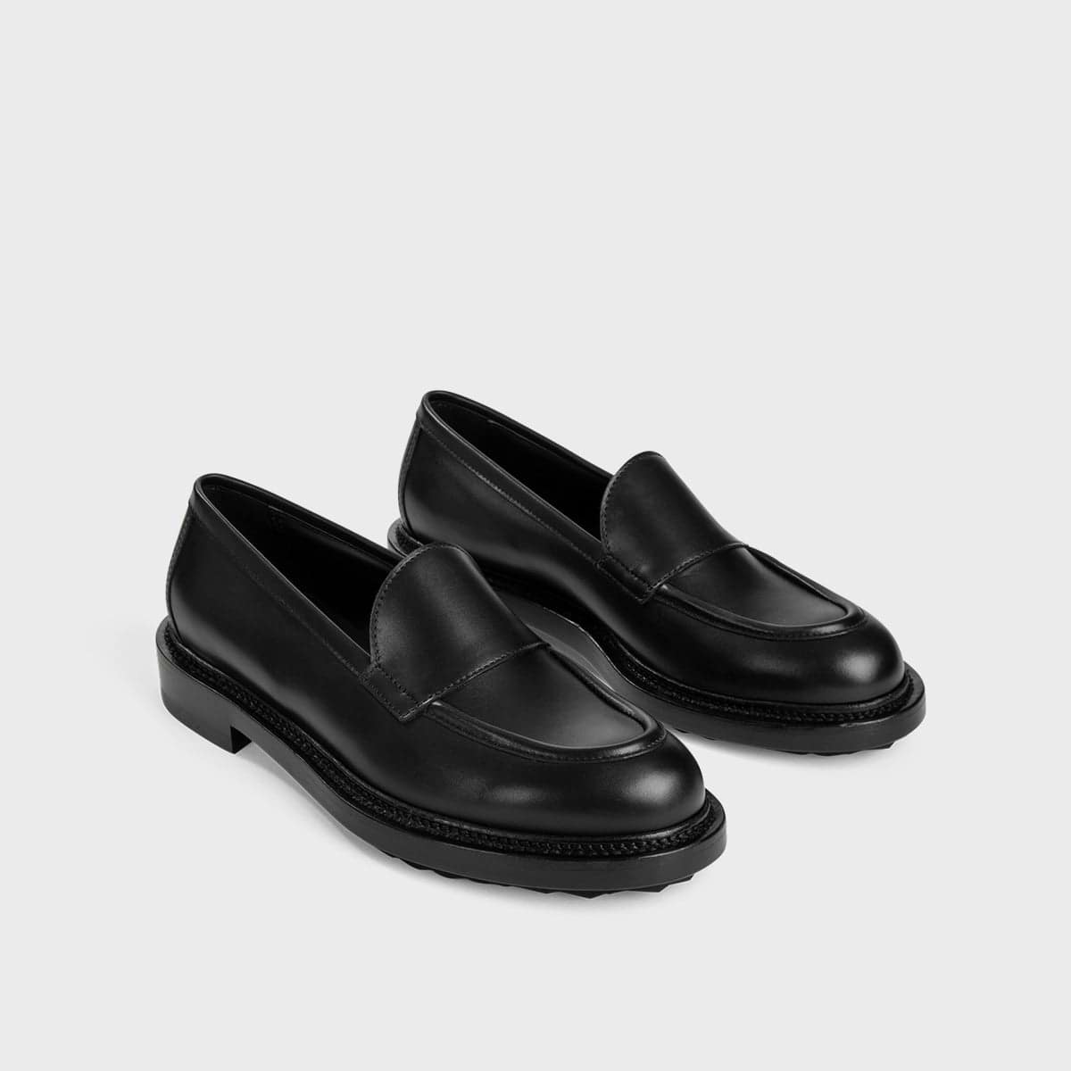 Pierre Hardy MOCASSIN JOHN, cuir de veau noir, vue 6