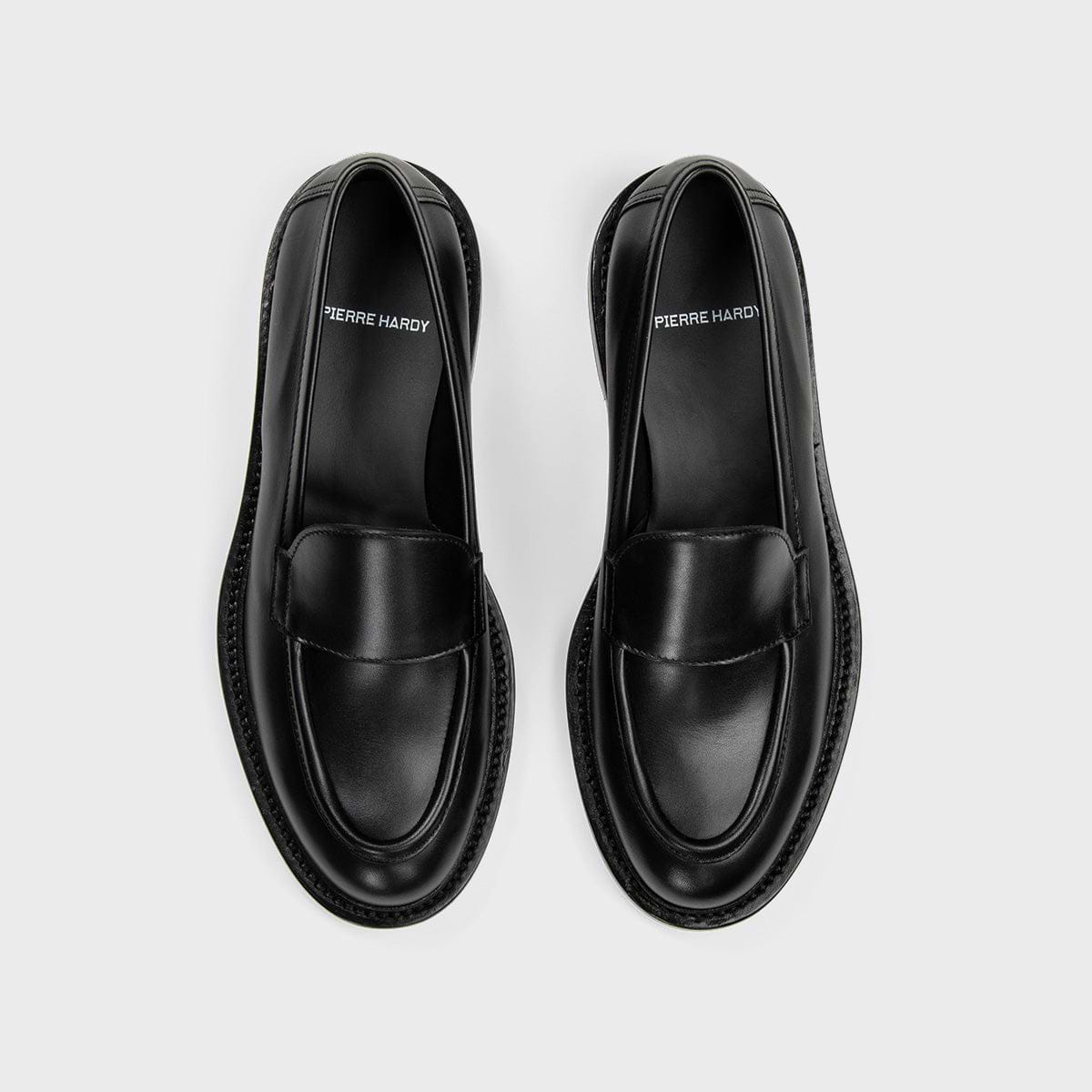 Pierre Hardy MOCASSIN JOHN, cuir de veau noir, vue 5