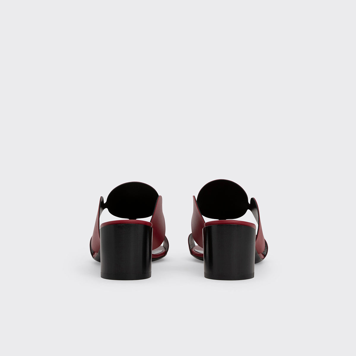 Pierre Hardy BULLES HEELED MULE, carmine red kidskin, vue 7