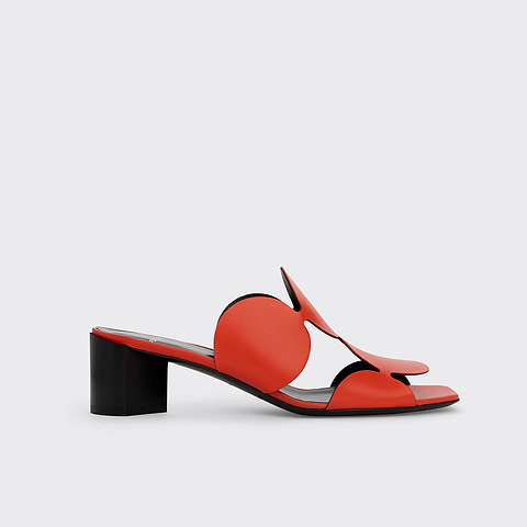 Pierre Hardy BULLES HEELED MULE, sun kidskin