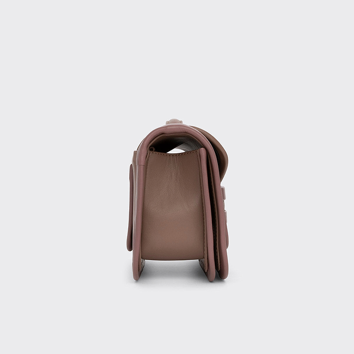 Pierre Hardy SAC À MAIN ALPHA MAXI, cuir de veau beige & rose, vue 6