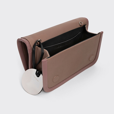 Pierre Hardy SAC À MAIN ALPHA MAXI, cuir de veau beige & rose, vue 2