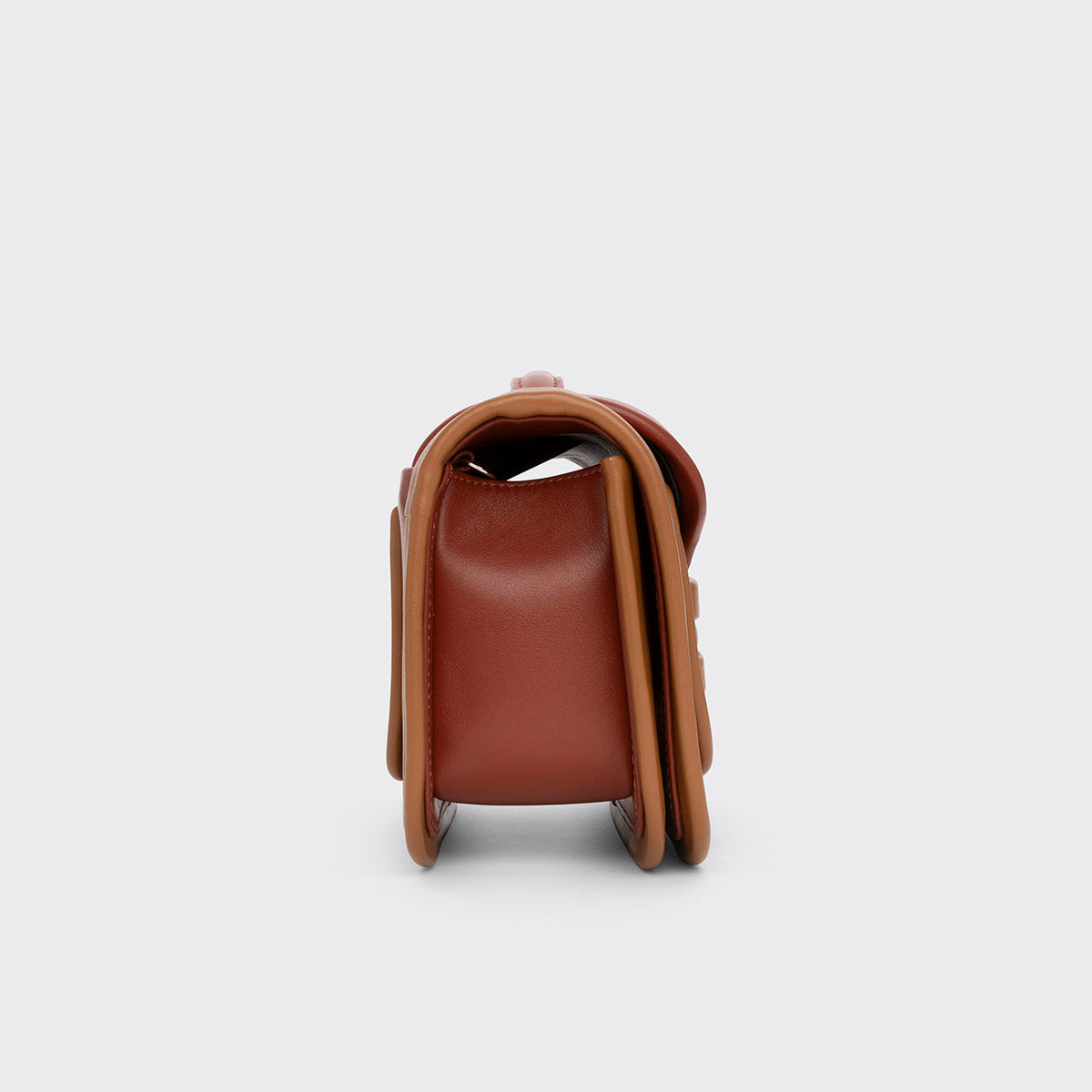 Pierre Hardy SAC À MAIN ALPHA MAXI, cuir de veau rouille & cognac, vue 7