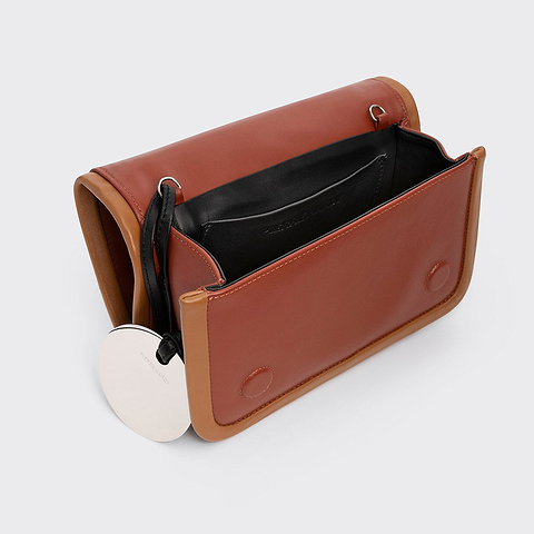 Pierre Hardy SAC À MAIN ALPHA MAXI, cuir de veau rouille & cognac, vue 2