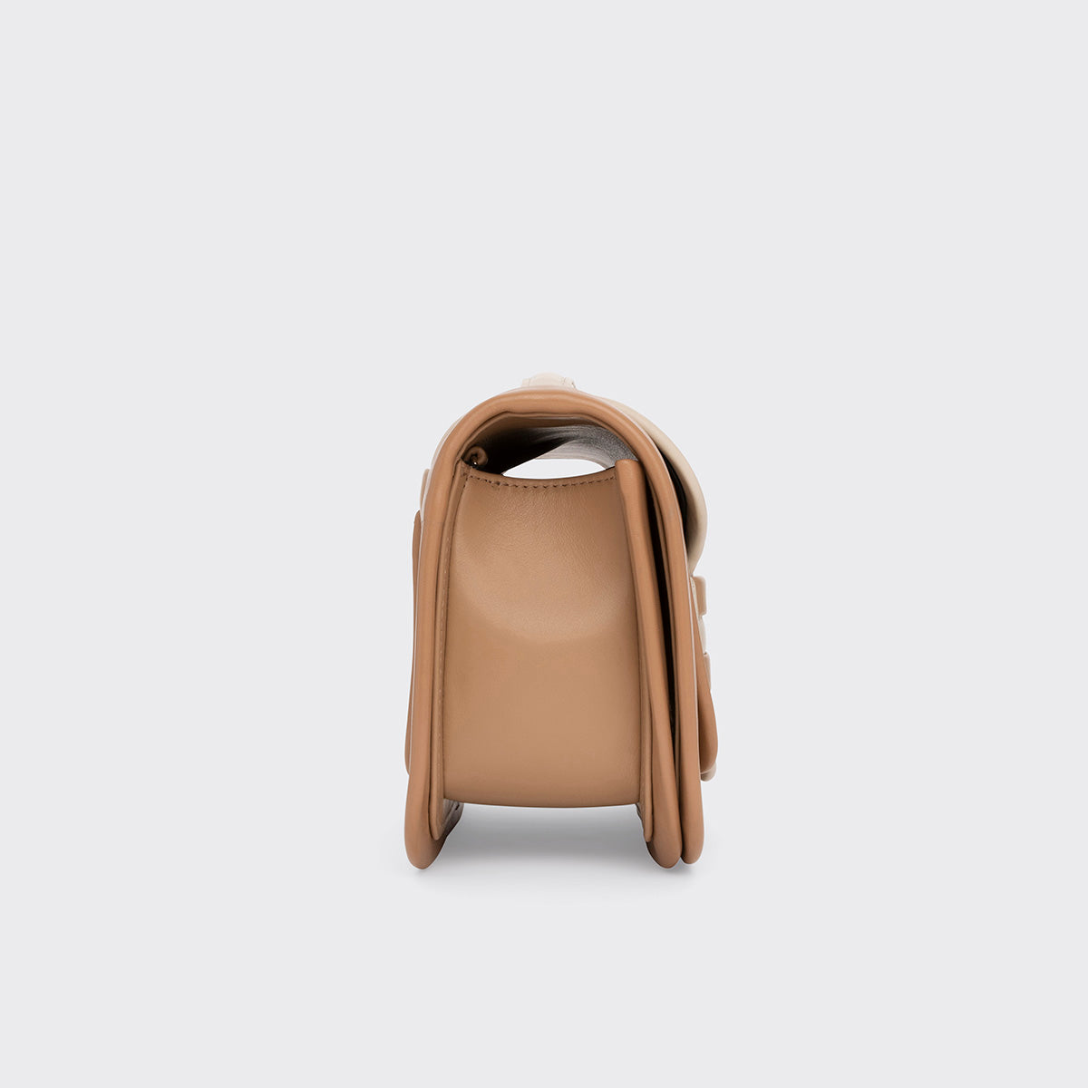 Pierre Hardy SAC À MAIN ALPHA MAXI, cuir de veau cappuccino, camel et blanc cassé, vue 5
