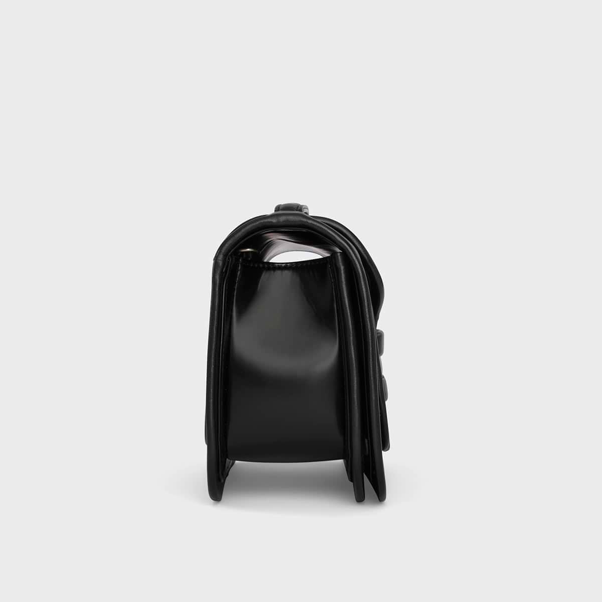 Pierre Hardy SAC À MAIN ALPHA MAXI, cuir de veau glacé noir, vue 4