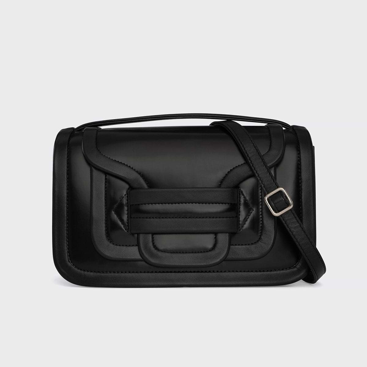 Pierre Hardy SAC À MAIN ALPHA MAXI, cuir de veau glacé noir