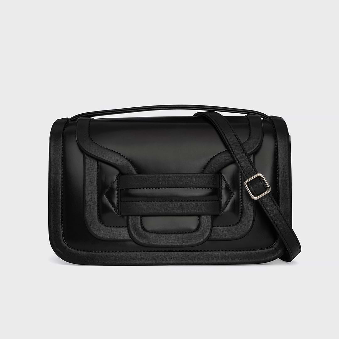 Pierre Hardy SAC À MAIN ALPHA MAXI, cuir de veau glacé noir