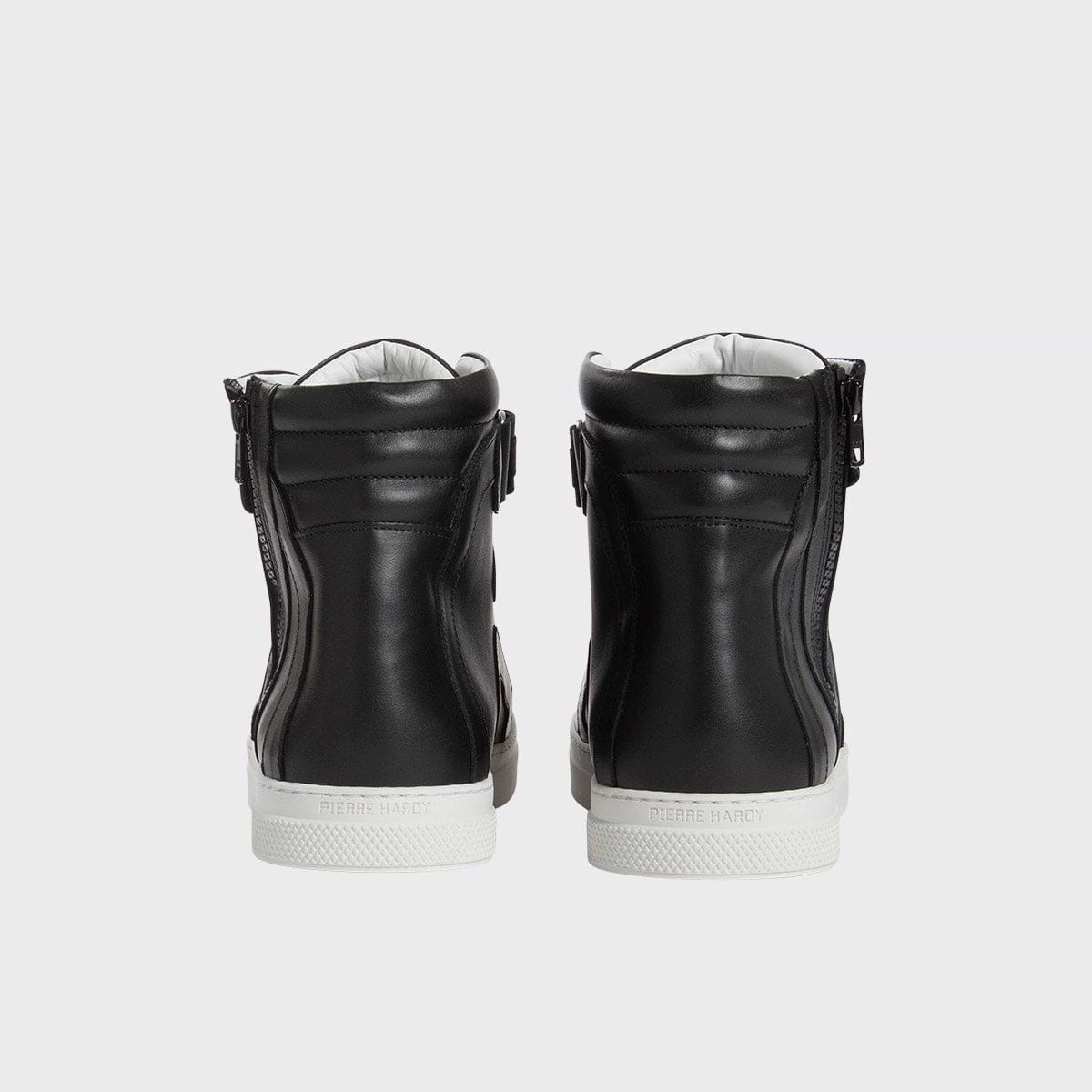 Pierre Hardy 112 HIGH-TOP SNEAKERS, black calfskin, view 5