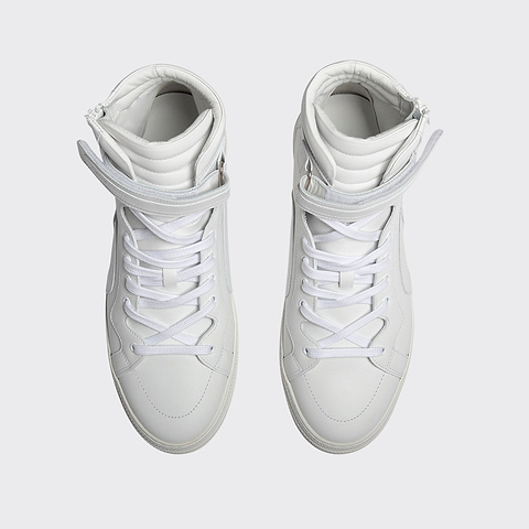 Pierre Hardy 112 HIGH-TOP SNEAKERS, white calfskin, view 2