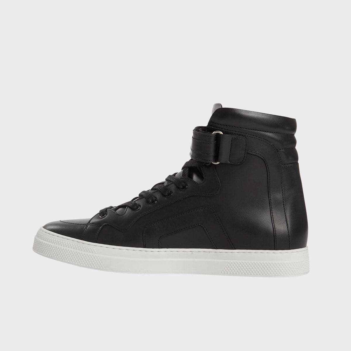 Pierre Hardy 112 HIGH-TOP SNEAKERS, black calfskin, view 6
