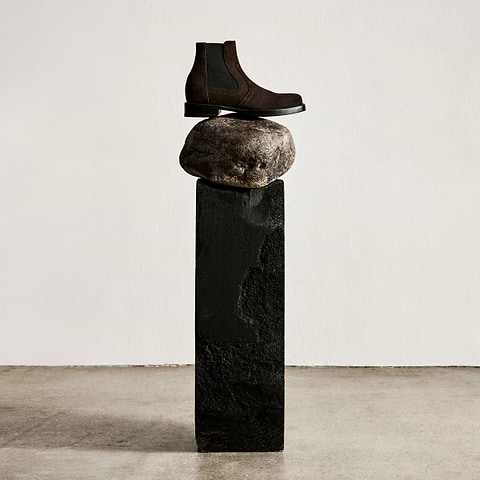 Pierre Hardy HEROES BOOTS, dark brown suede calfskin, view 2