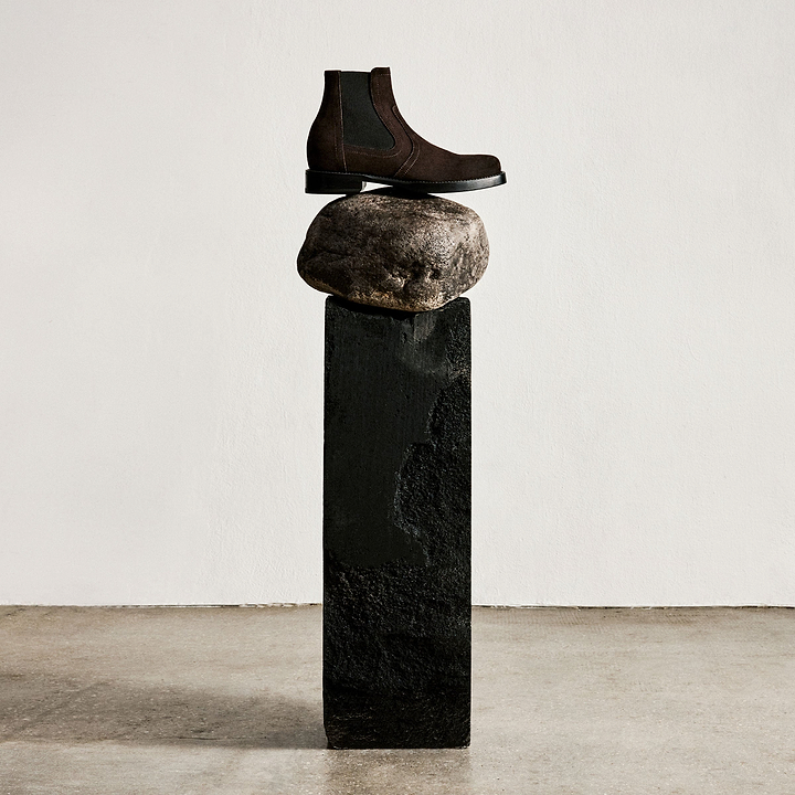 Pierre Hardy HEROES BOOTS, dark brown suede calfskin, view 2