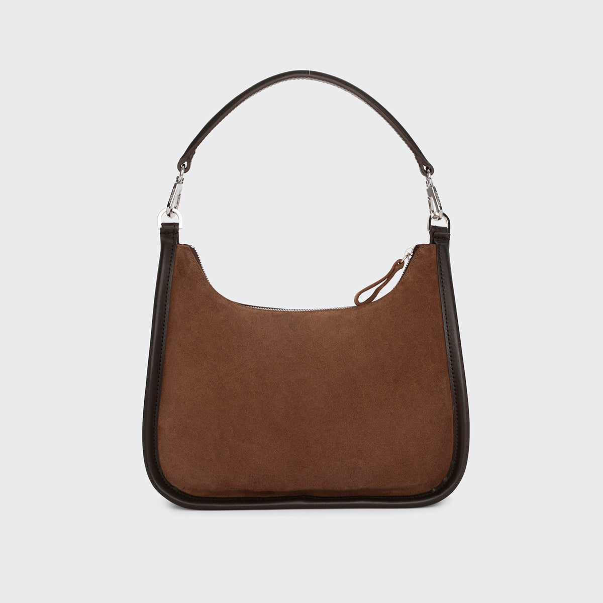 Pierre Hardy ALPHA DAY MISS BAG, brown suede calfskin and brown calfskin, view 8