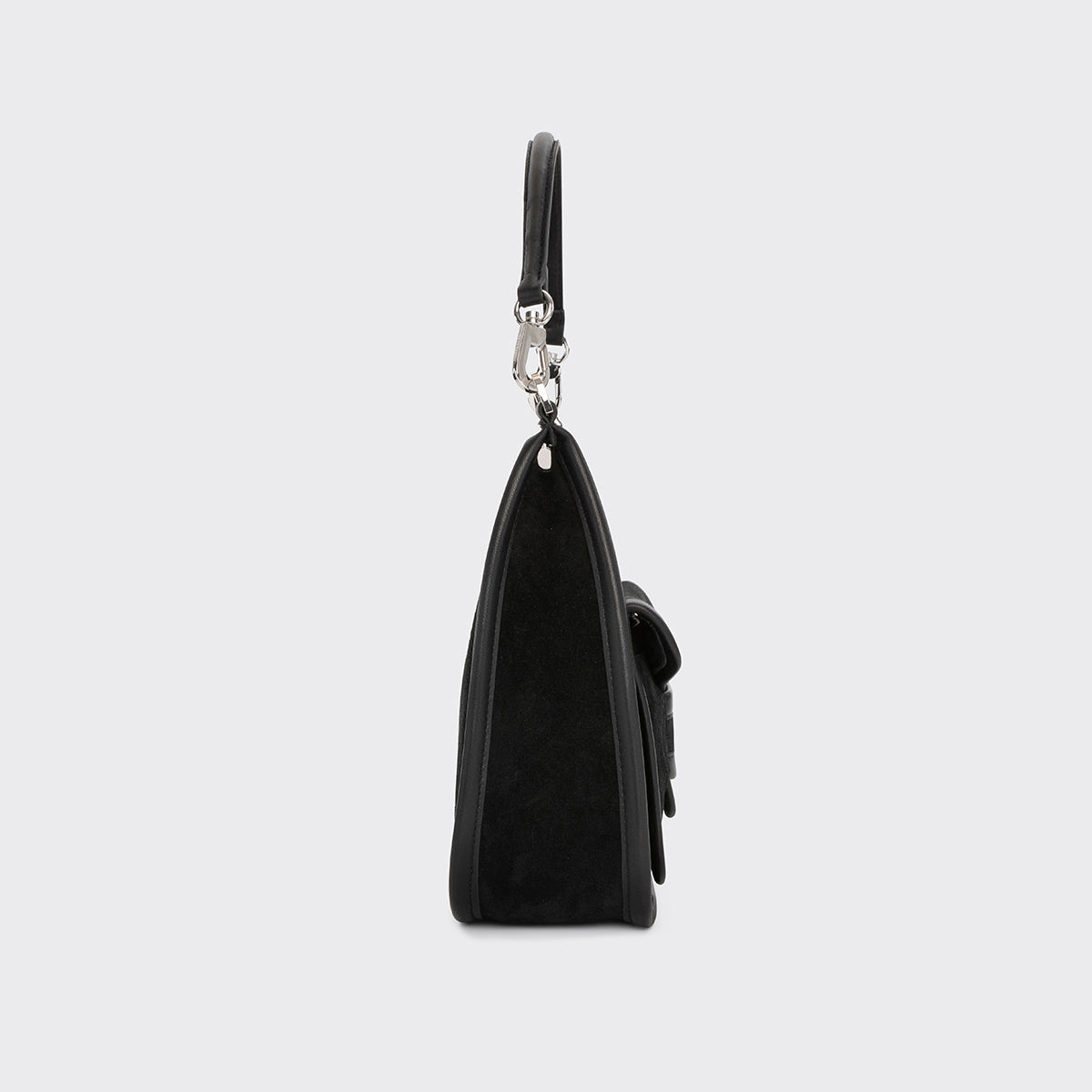 Pierre Hardy ALPHA DAY MISS BAG, black suede calfskin and black lambskin, view 4