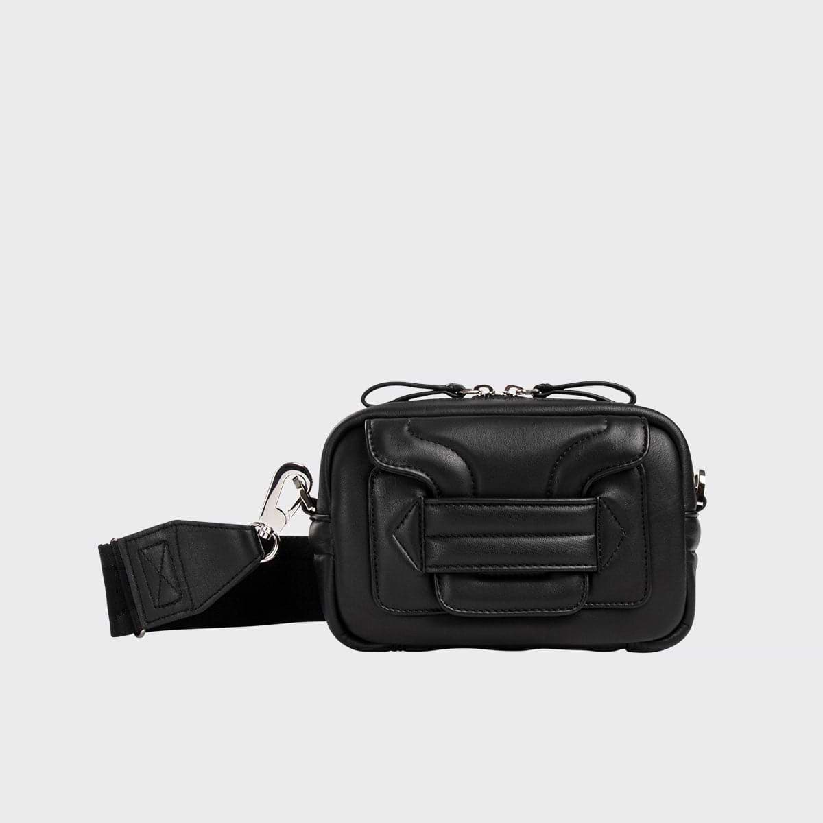 Pierre Hardy ALPHA PAD BOX BAG, black lambskin