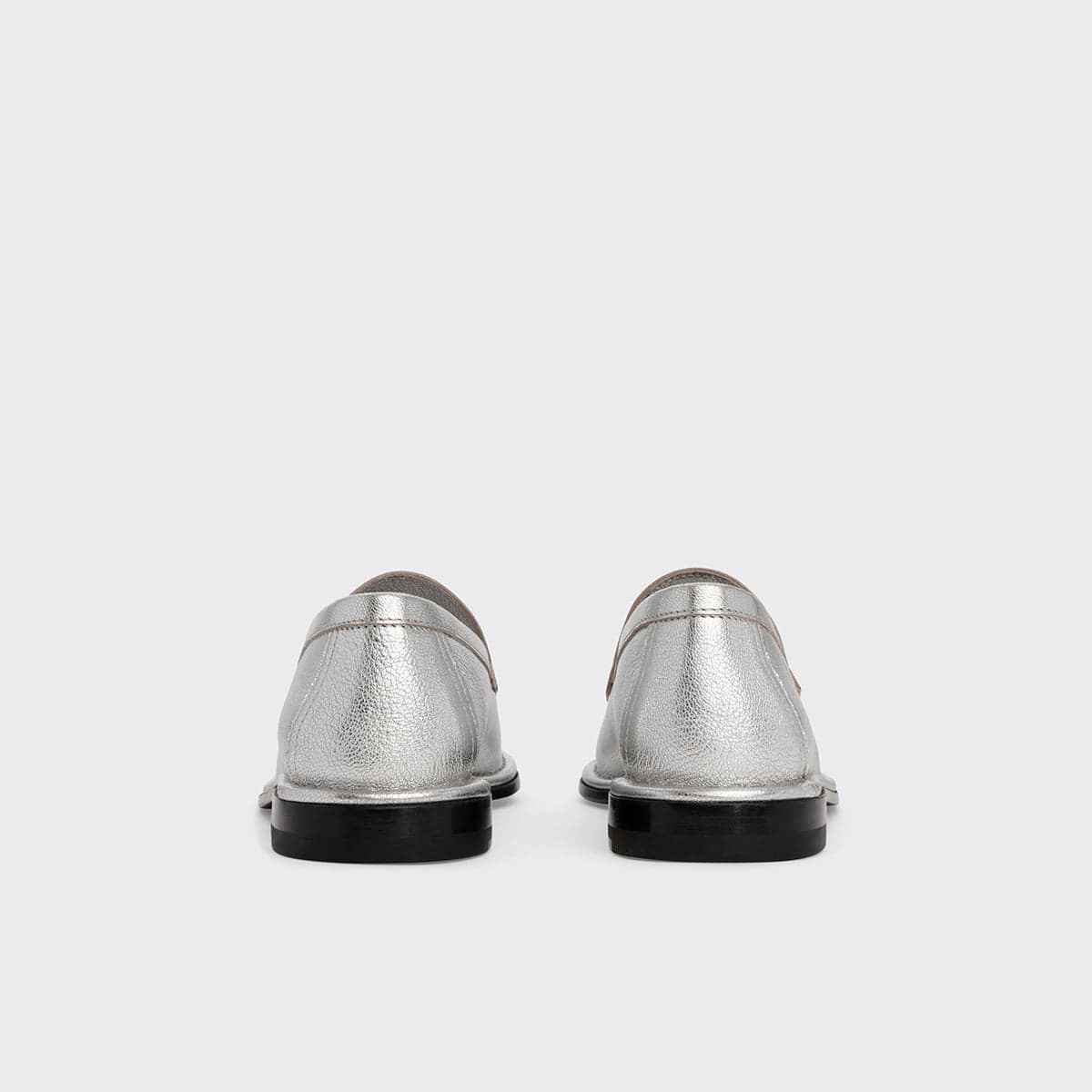 Pierre Hardy NOTO LOAFER, soft loafer lined in silver metalized kidskin, view 7