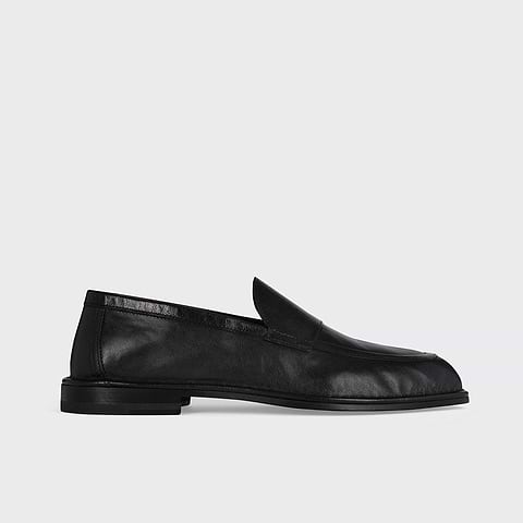 Pierre Hardy NOTO LOAFER, soft loafer in black kangaroo leather