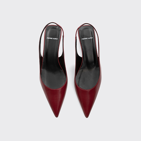 Pierre Hardy STELLA SLINGBACK, carmine red kidskin, view 2